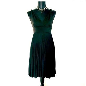 Soprano Black Pleated Dress – Sz M – Flawless Condition